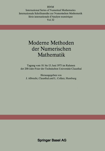 Produktbild: Moderne Methoden der Numerischen Mathematik