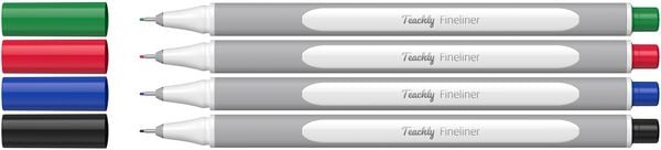 Produktbild: Teachly Fineliner Basic 4er Set