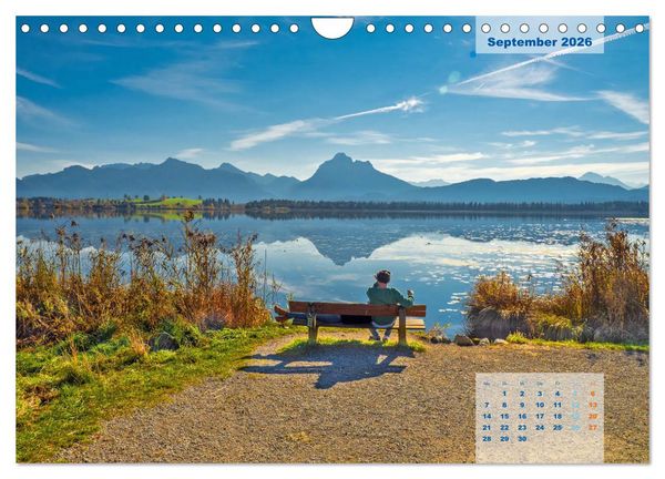 Produktbild: ALLG&Auml;U, im Wandel der Jahreszeiten. (Wandkalender 2026 DIN A4 quer), CALVENDO Monatskalender