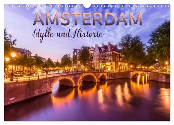 Produktbild: AMSTERDAM Idylle und Historie (Wandkalender 2026 DIN A3 quer), CALVENDO Monatskalender