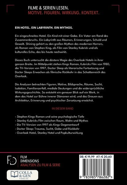 Produktbild: Shining - Analysen & Hintergr&uuml;nde (Ein Film Dimensions Buch)