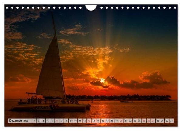 Produktbild: FLORIDA KEYS UND KEY WEST Malerische Reiseroute (Wandkalender 2026 DIN A4 quer), CALVENDO Monatskalender