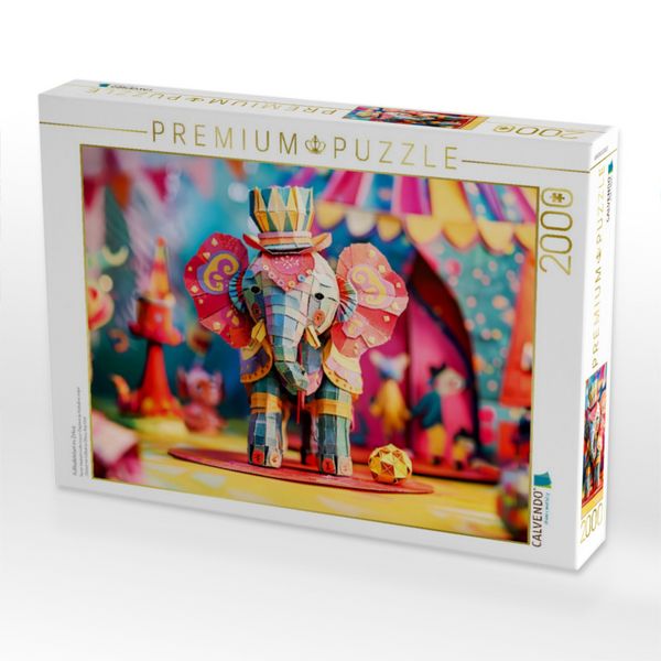 Produktbild: CALVENDO Puzzle Fu&szlig;ballelefant im Zirkus | 2000 Teile Lege-Gr&ouml;&szlig;e 90x67cm Foto-Puzzle f&uuml;r gl&uuml;ckliche Stunden