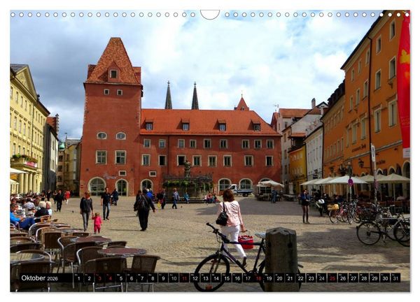 Produktbild: REGENSBURG - urbanes Leben (Wandkalender 2026 DIN A3 quer), CALVENDO Monatskalender