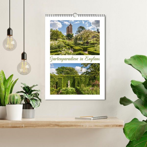 Produktbild: Gartenparadiese in England (Wandkalender 2026 DIN A3 hoch), CALVENDO Monatskalender