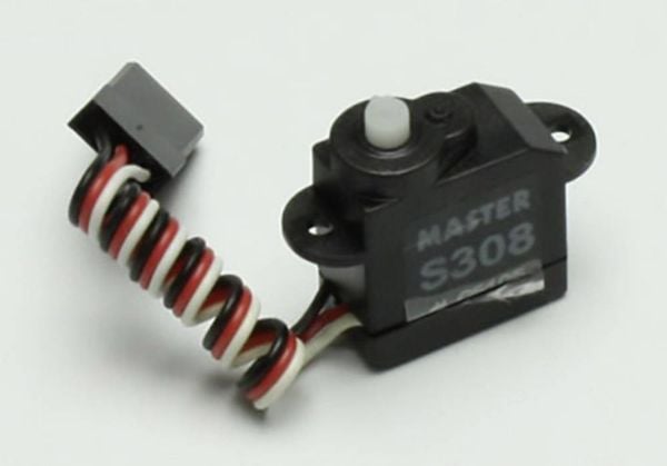 Master Modellbau Micro-Servo S308 Analog-Servo Getriebe-Material: Kunststoff Stecksystem: Uni (Graupner / JR / Futaba)