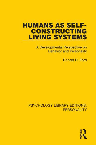Produktbild: Humans as Self-Constructing Living Systems