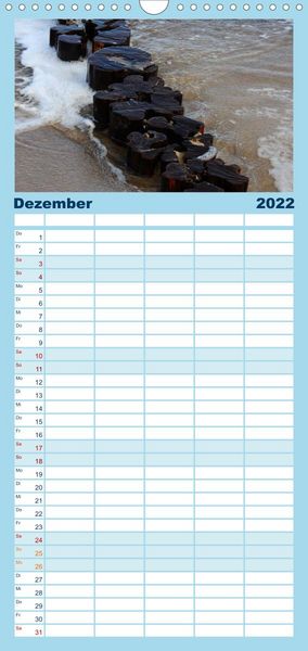 Produktbild: Familienplaner K&uuml;hlungsborn (Wandkalender 2022 , 21 cm x 45 cm, hoch)