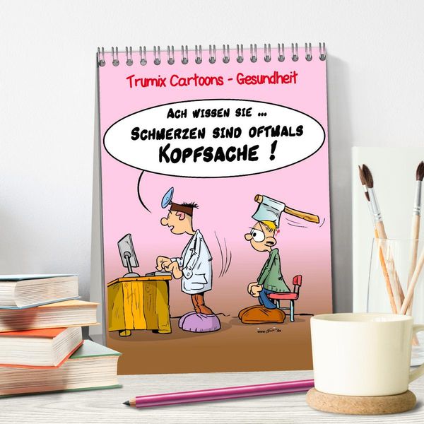 Produktbild: Trumix Cartoons - Gesundheit (Tischkalender 2026 DIN A5 hoch), CALVENDO Monatskalender