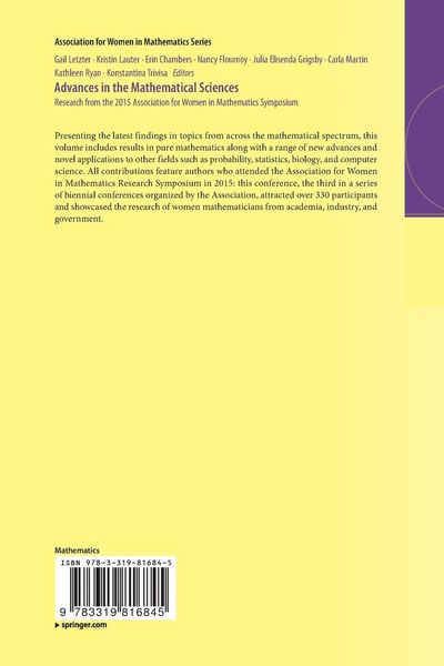 Produktbild: Advances in the Mathematical Sciences