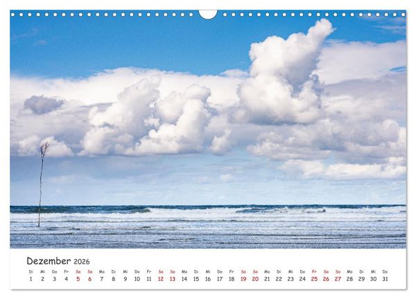 Produktbild: Nordsee, Meer, Strand und Wind (Wandkalender 2026 DIN A3 quer), CALVENDO Monatskalender
