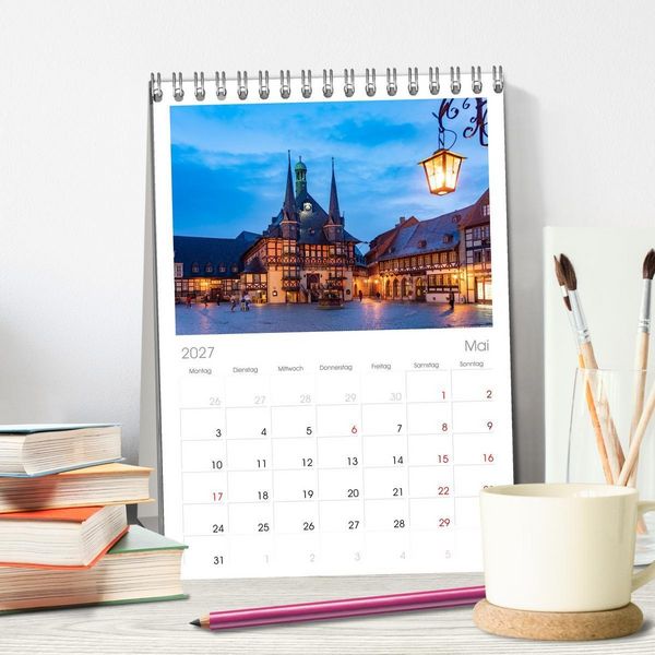 Produktbild: Tischplaner 2027 - Deutschlands Regionen - der Harz (A5 Tischkalender zum Aufstellen) CALVENDO