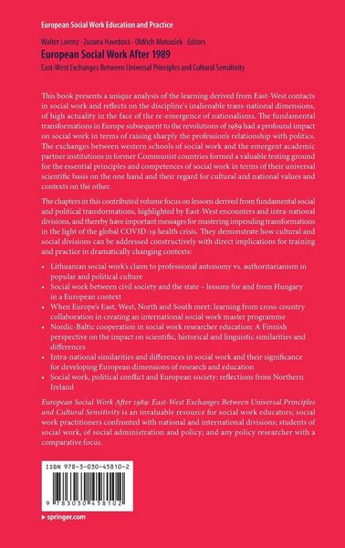 Produktbild: European Social Work After 1989