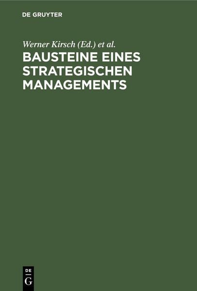 Produktbild: Bausteine eines Strategischen Managements