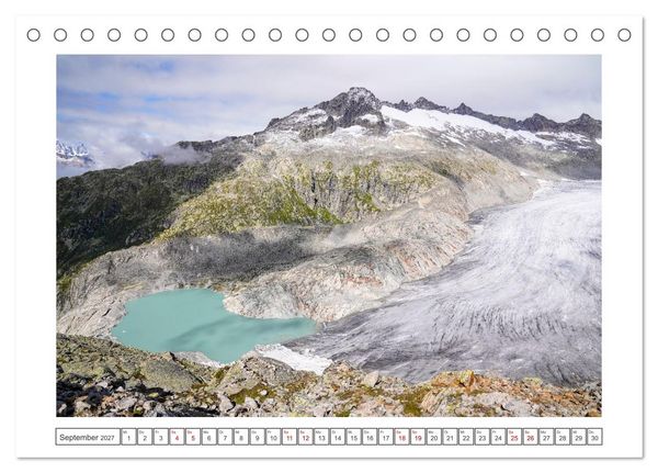 Produktbild: Schweizer Bergmomente (Tischkalender 2027 DIN A5 quer), CALVENDO Monatskalender