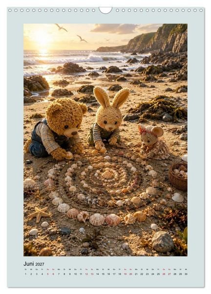Produktbild: Die Insel der Stofftiere (Wandkalender 2027 DIN A3 hoch), CALVENDO Monatskalender