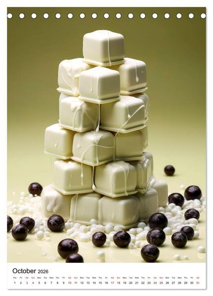 Produktbild: Choco Delight (Desk Calendar 2026 DIN A5 portrait), CALVENDO 12 Month DeskCalendar
