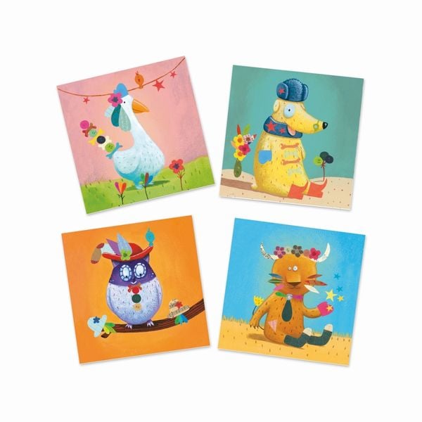 Produktbild: DJECO Stickerbild Tiere 3-6