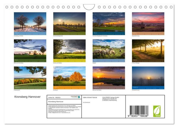 Produktbild: Kronsberg Hannover (Wandkalender 2026 DIN A4 quer), CALVENDO Monatskalender