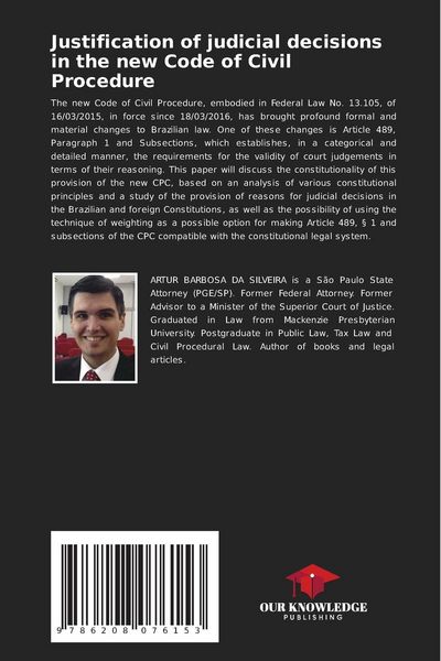 Produktbild: Justification of judicial decisions in the new Code of Civil Procedure
