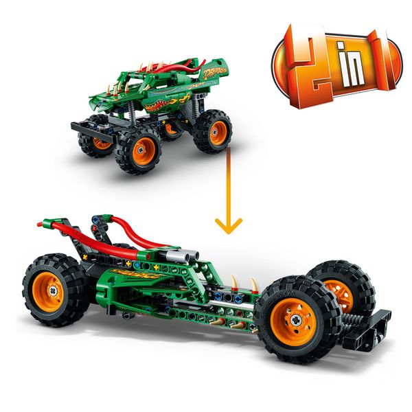 LEGO Technic 42149 Monster Jam Dragon, Monster Truck-Spielzeug 2in1-Set