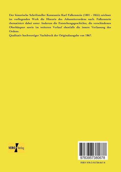 Produktbild: Geschichte des Johanniter-Ordens