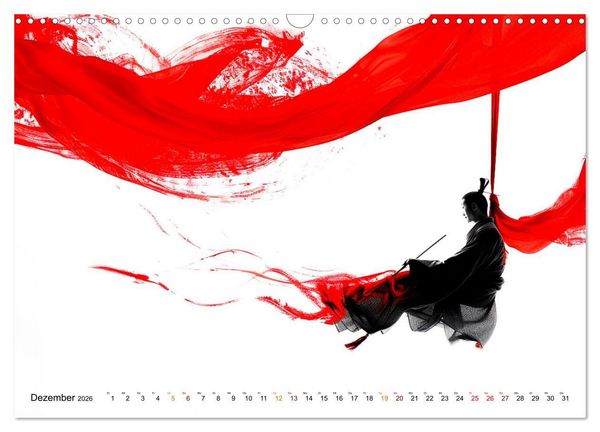 Produktbild: Samurai Illustrationen (Wandkalender 2026 DIN A3 quer), CALVENDO Monatskalender