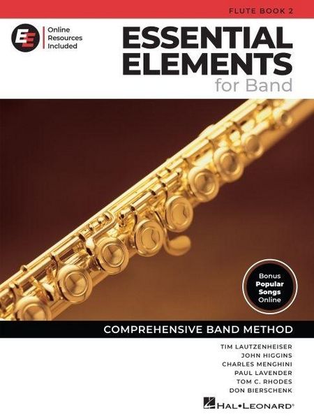 Produktbild: Essential Elements for Band Flute Book 2 with Eei Online Resources Flute Method Songbook and Sheet Music with 250+ Video Lessons and Updated Repertoire Comprehensive Band Method
