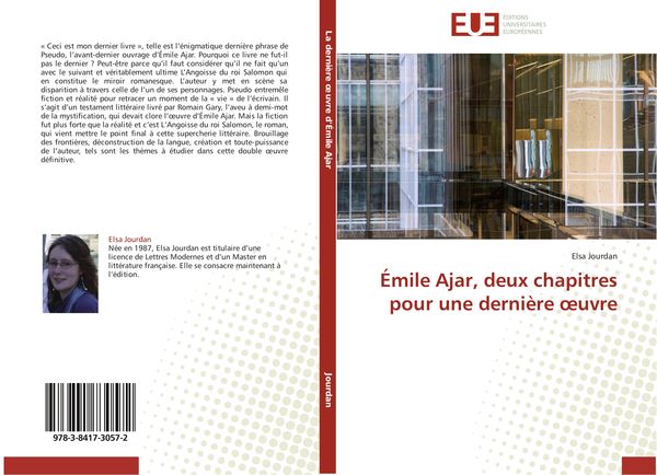 Produktbild: &Eacute;mile Ajar, deux chapitres pour une derni&egrave;re &iquest;uvre