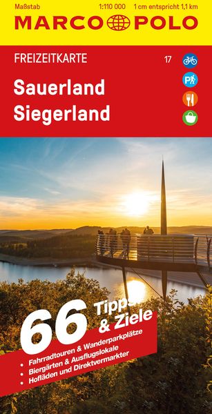 Produktbild: MARCO POLO Freizeitkarte 17 Sauerland, Siegerland 1:110.000