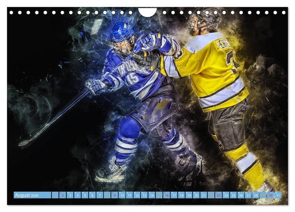 Produktbild: Eishockey - extrem cool (Wandkalender 2026 DIN A4 quer), CALVENDO Monatskalender