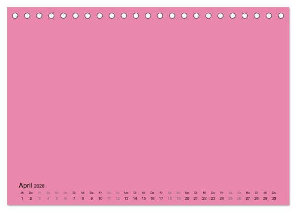 Produktbild: DIY Bastel-Kalender -Warme Pastell Farben- Zum Selbstgestalten (Tischkalender 2026 DIN A5 quer), CALVENDO Monatskalender