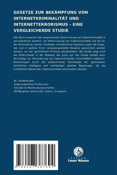 Produktbild: Gesetze Zur Bek&auml;mpfung von Internetkriminalit&auml;t und Internetterrorismus - eine Vergleichende Studie