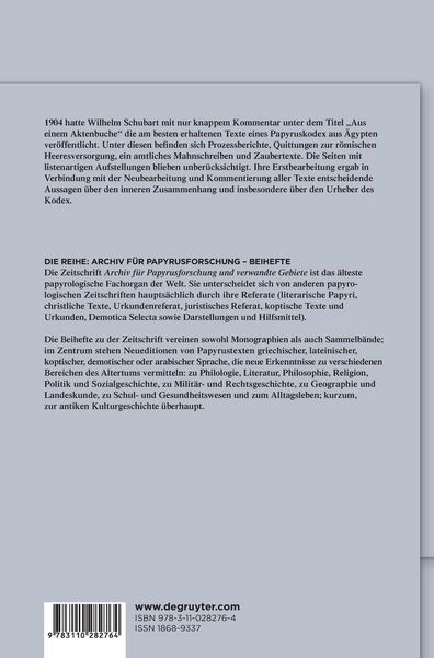 Produktbild: Das Aktenbuch des Aurelios Philammon