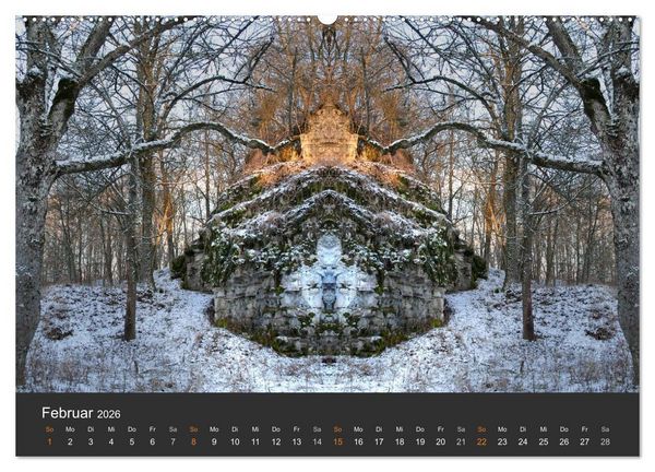 Produktbild: Spiegelwelten - Im Reich der Naturwesen (Wandkalender 2026 DIN A2 quer), CALVENDO Monatskalender