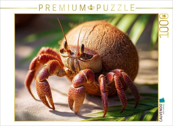 CALVENDO Puzzle Kokoskrabbe | 1000 Teile Lege-Größe 64x48cm Foto-Puzzle für glückliche Stunden