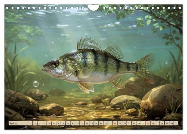 Produktbild: Talsperren - Raubfische (Wandkalender 2027 DIN A4 quer), CALVENDO Monatskalender
