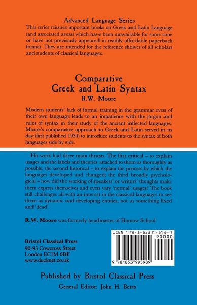 Produktbild: Comparative Greek and Latin Syntax
