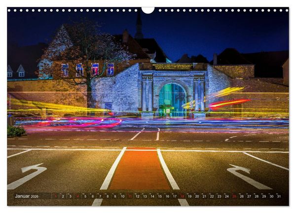 Produktbild: Osnabr&uuml;ck f&uuml;r Nachtschw&auml;rmer (Wandkalender 2026 DIN A3 quer), CALVENDO Monatskalender