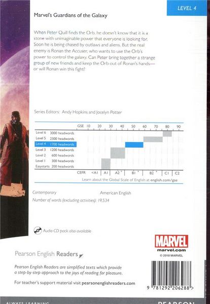 Produktbild: Pearson English Readers Level 4: Marvel - The Guardians of the Galaxy 1