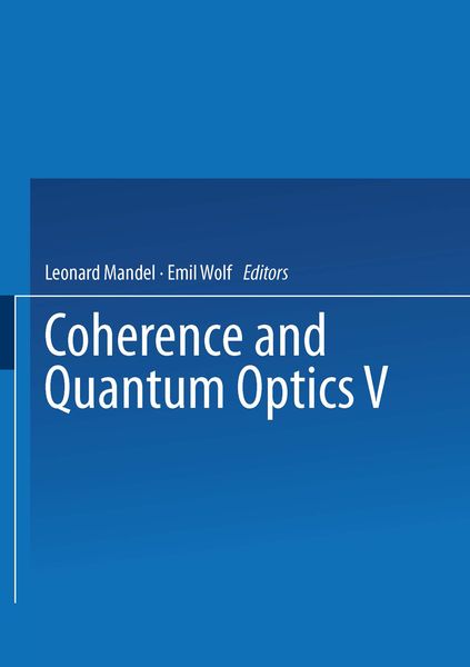 Produktbild: Coherence and Quantum Optics V