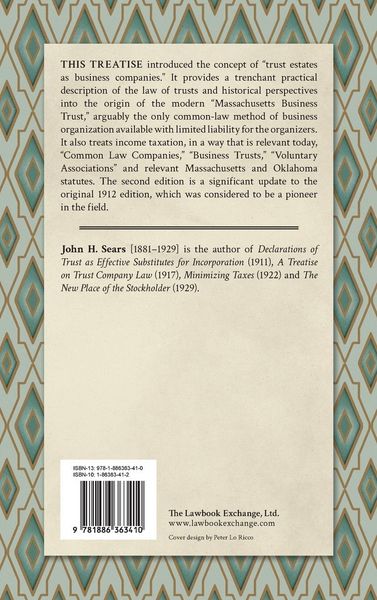 Produktbild: Trust Estates as Business Companies. Second Edition (1921)