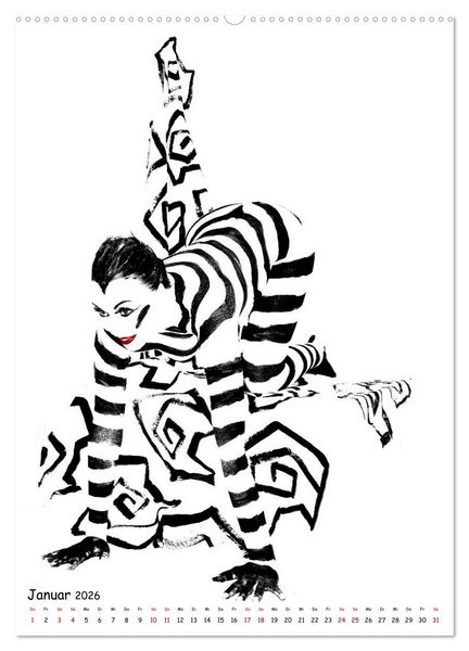 Produktbild: MEL Bodypainting von fru.ch (hochwertiger Premium Wandkalender 2026 DIN A2 hoch), Kunstdruck in Hochglanz