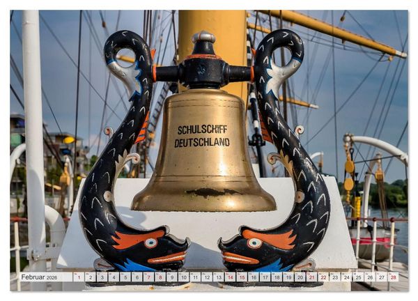 Produktbild: Letztes deutsches Vollschiff DAS SCHULSCHIFF DEUTSCHLAND (Wandkalender 2026 DIN A2 quer), CALVENDO Monatskalender