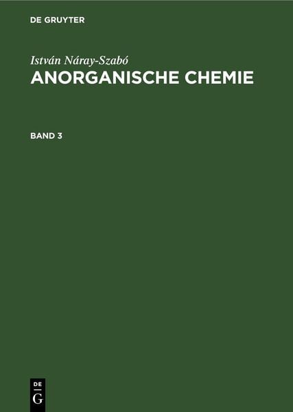 Produktbild: Anorganische Chemie. Band 3