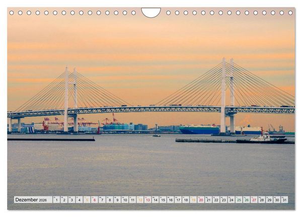 Produktbild: Japan - Tokio, Yokohama, Nagasaki (Wandkalender 2026 DIN A4 quer), CALVENDO Monatskalender