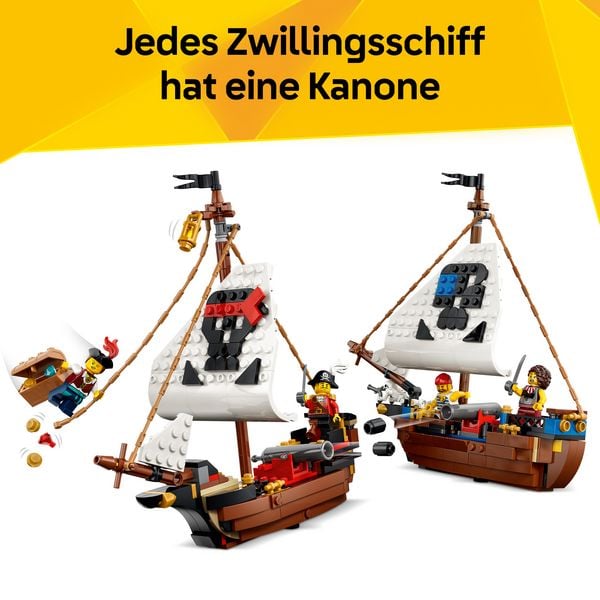Produktbild: LEGO Creator 31387 Legend&auml;res Piratenschiff, Spielzeug ab 9 Jahren