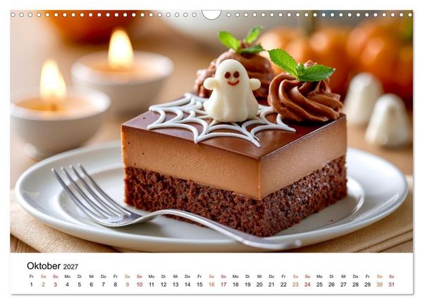 Produktbild: Lieblingskuchen - S&uuml;&szlig;e Augenblicke (Wandkalender 2027 DIN A3 quer), CALVENDO Monatskalender