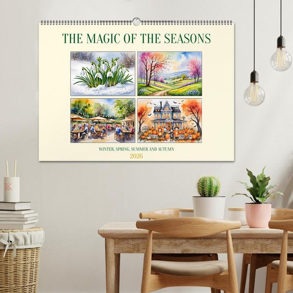 Produktbild: The magic of the seasons (Wall Calendar 2026 DIN A2 landscape), CALVENDO 12 Month Wall Calendar