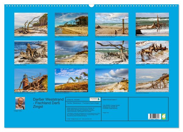 Produktbild: Dar&szlig;er Weststrand - Fischland Dar&szlig; Zingst (Wandkalender 2026 DIN A2 quer), CALVENDO Monatskalender